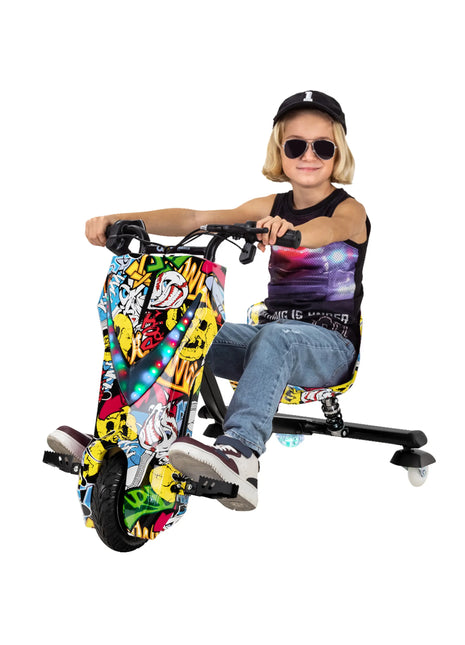 Play-on Drift trike Graffiti geel
