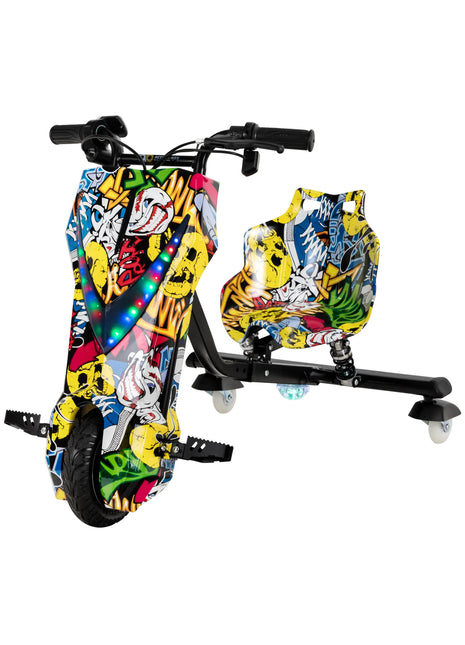 Play-on Drift trike Graffiti geel