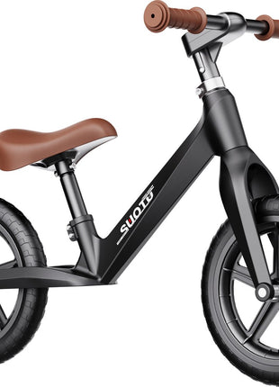 Suotu Kinder Loopfiets Zwart