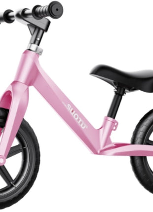 Suotu Kinder Loopfiets Roze