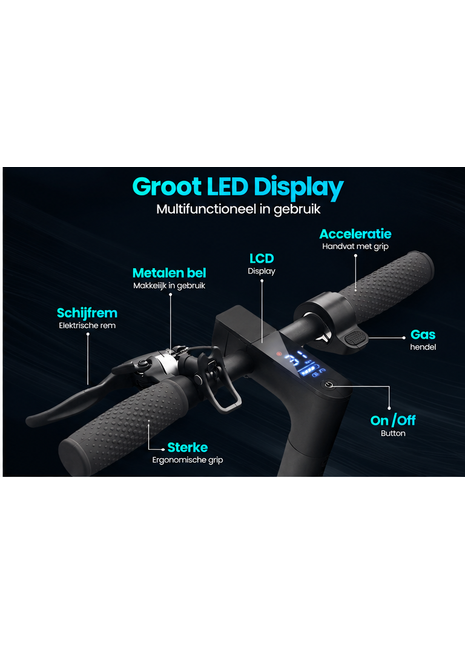 AOVO M365 Pro Elektrische Step Geel
