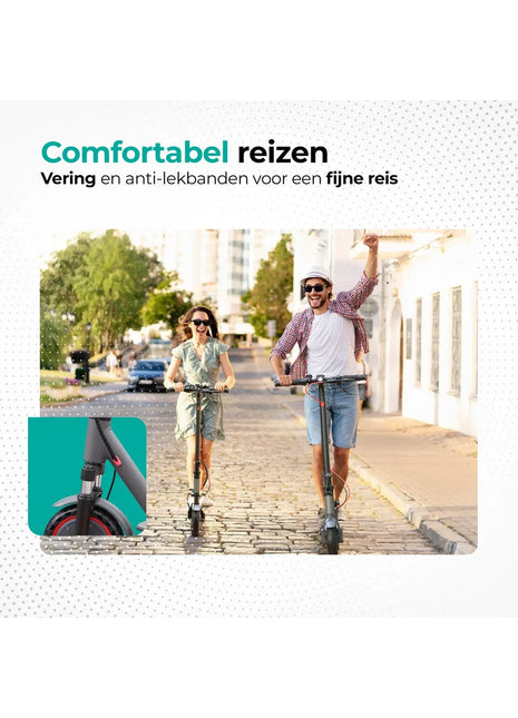 Stay-on Aovopro AP07 Elektrische Step Met Knipperlicht en Vering