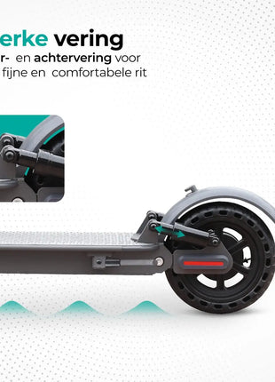 Stay-on Aovopro AP07 Elektrische Step Met Knipperlicht en Vering
