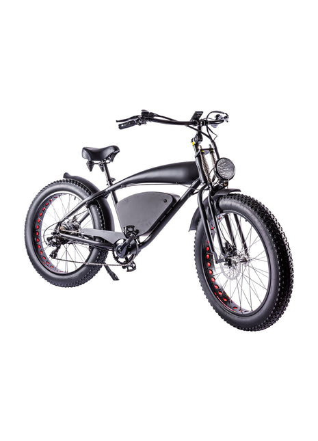 Cruise-on Vintage Cruiser Zwart Elektrische Fatbike
